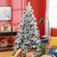 Arbre de Noël artificiel avec embouts en métal et support en métal pliable-510847029