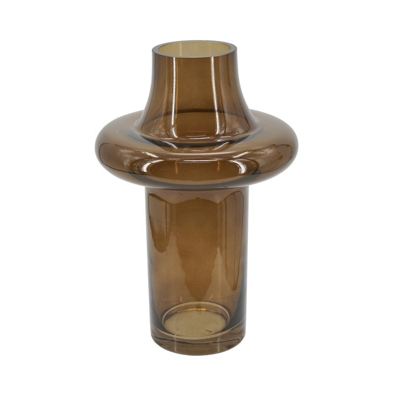 8x11.5"H Medieval Style Glass Vase, 11.4" H x 7.9" W x 7.9" D