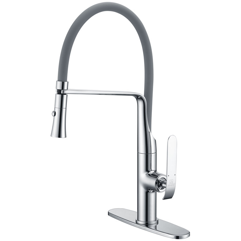 ANZZI Accent Series Pull Down Kitchen Faucet, Polished Chrome