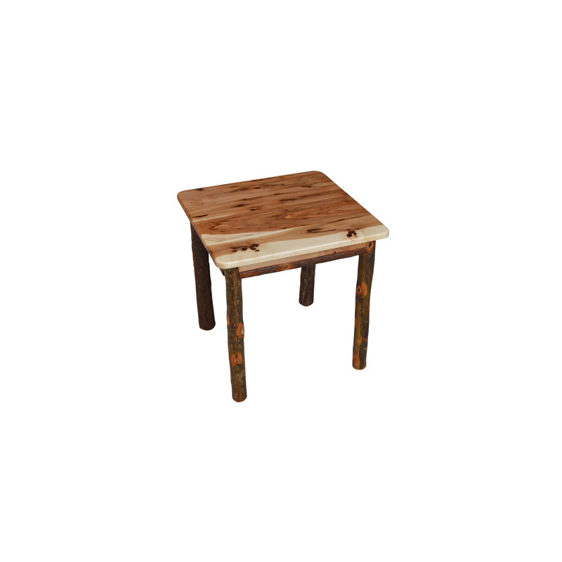 Yorba Solid Wood End Table, Rustic