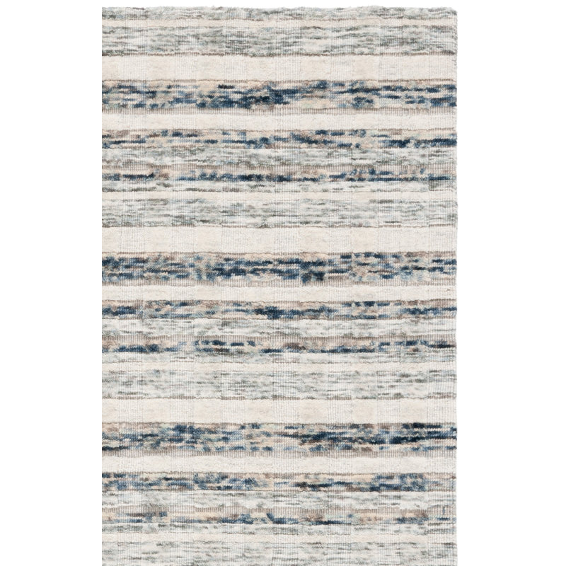 Tapis bleu marine / ivoire Element 501, Tapis de couloir 2 pi 3 po x 9 pi