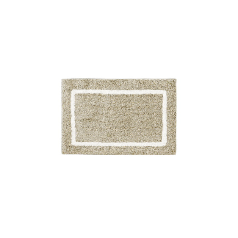 Aqua Reversible High Pile Tufted Microfiber Bath Rug