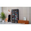  Armoire de rangement à chaussures pliable à 7 colonnes à 7 niveaux avec portes magnétiques noires-152789353