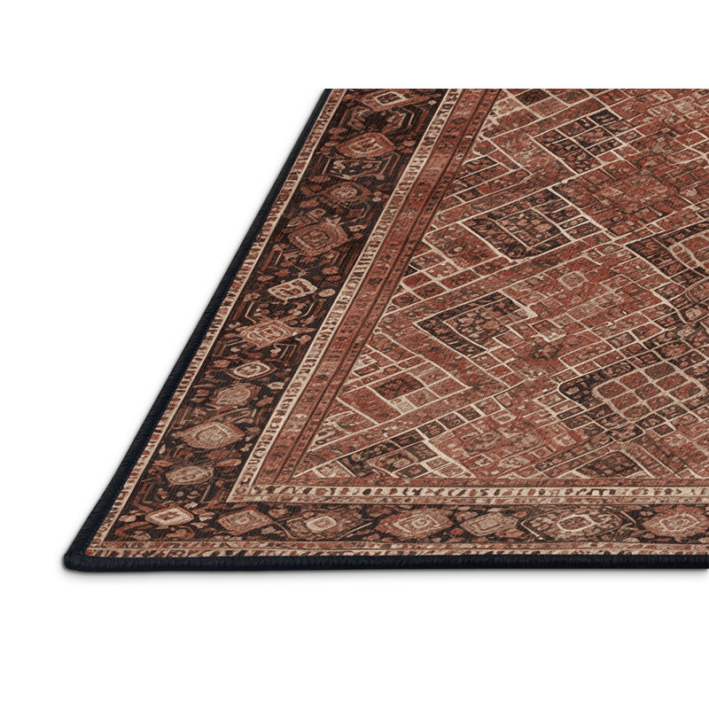 Tapis brun lavable à la machine, Tapis de couloir 2 pi x 5 pi
