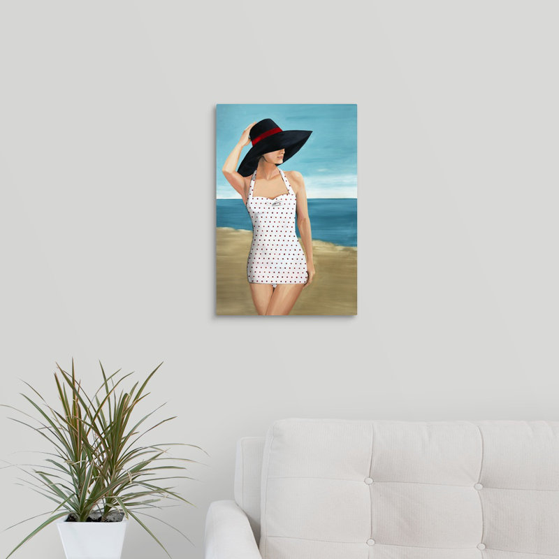 « sud-est de la beauté », peinture sur toile, Toile tendue, H 18 po x l 12 po x P 1,25 po