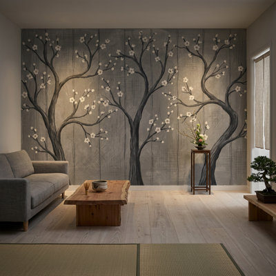 Décoration murale arbre amovible