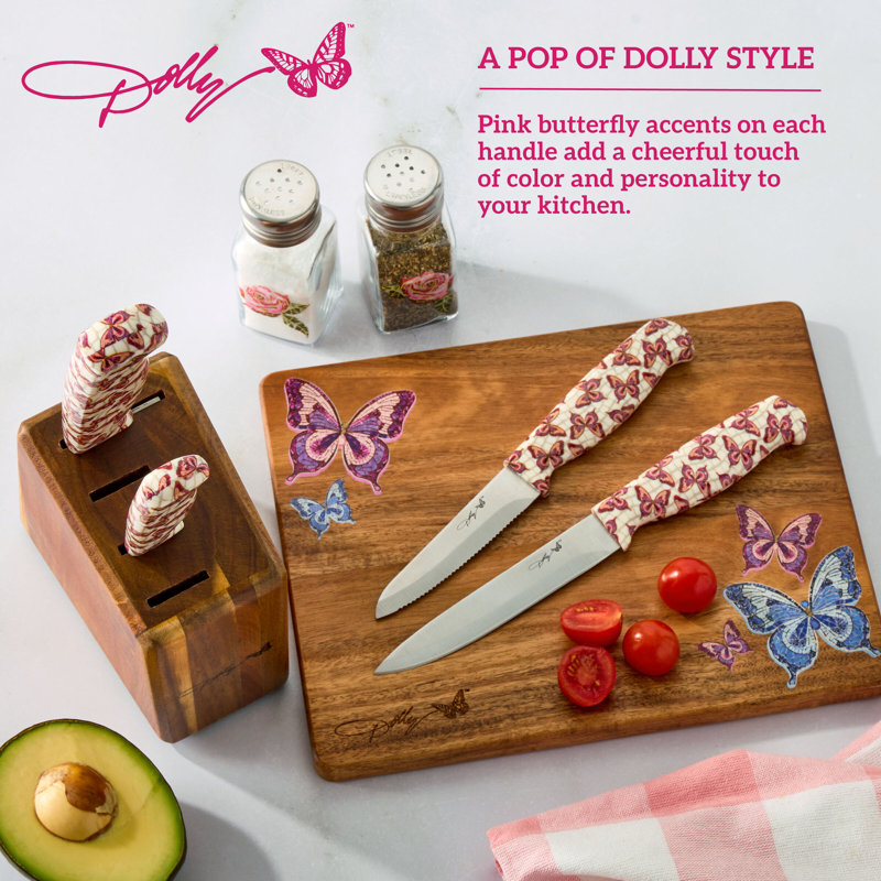 Dolly Parton 5-Piece Cutlery Prep Block Set
