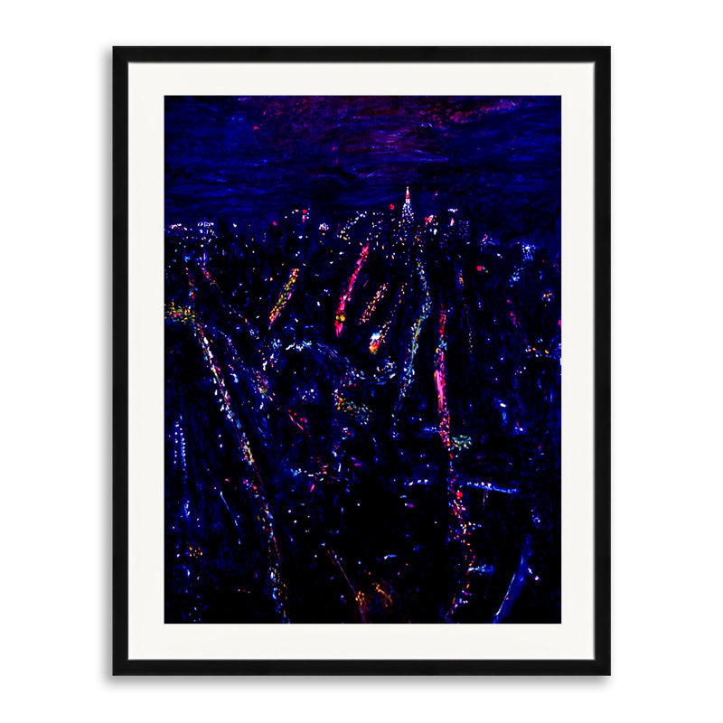 Lower Manhattan Print by Karin Batten, Black Framed Paper, 30" H x 24" W
