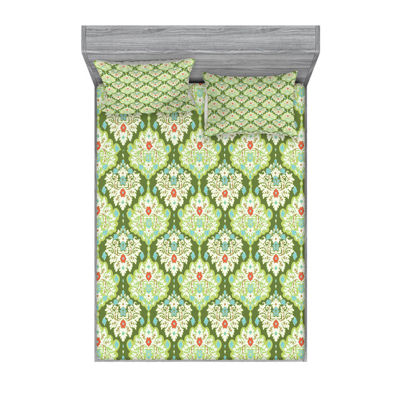 Microfiber Floral Sheet Set
