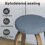 Tabouret de bar pivotant avec dossier sans dossier et siège en tissu, hauteur de 30 po, ensemble de 2-937831949-937831948