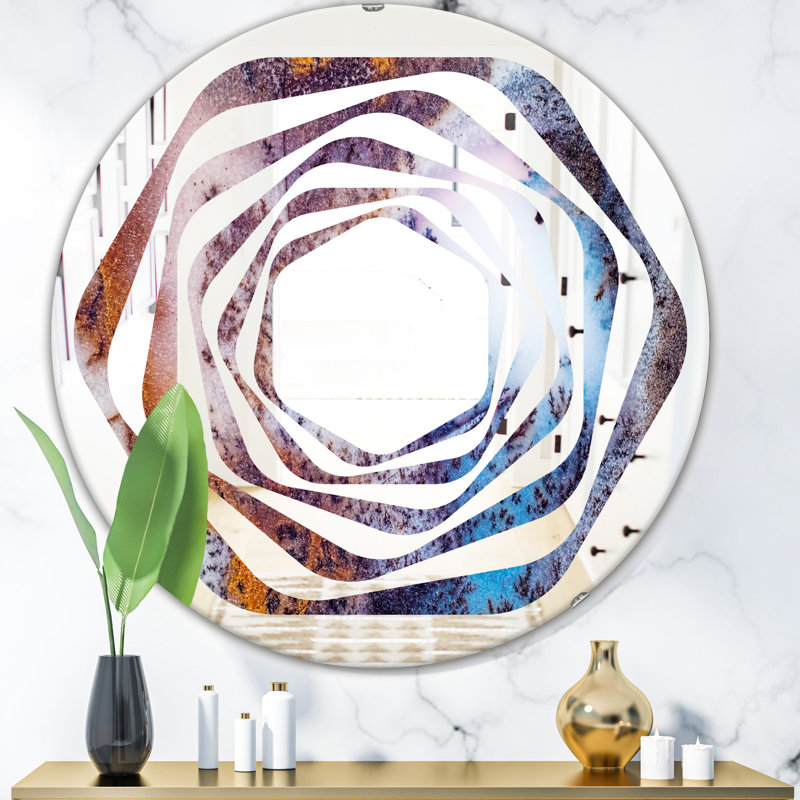 Miroir mural Whirl Geode 3, H 31,5 po x l po