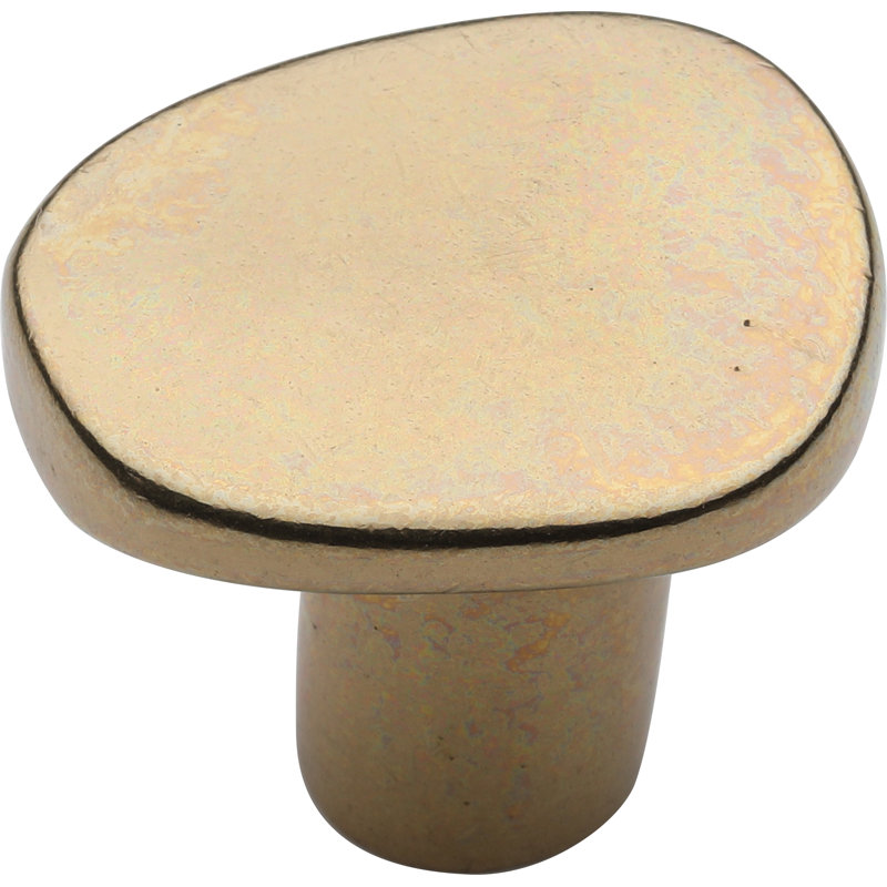Organic Round Cabinet Knob, Natural Bronze