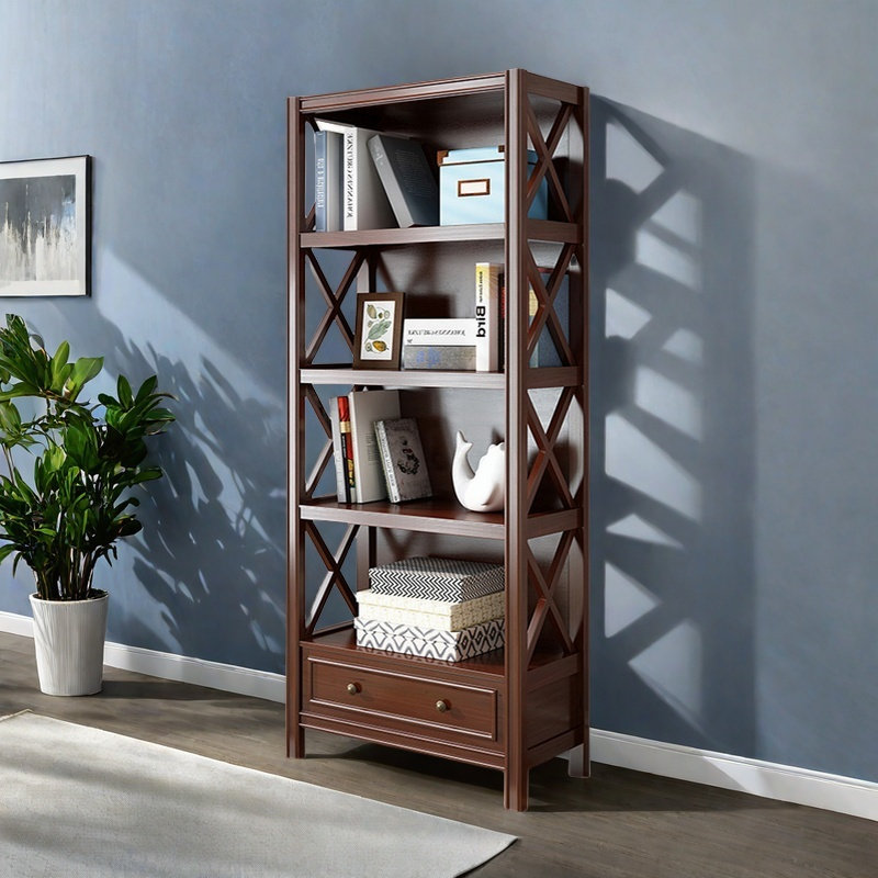 Bradburn, (4 tablettes) H 68,8 po x l 27,5 po x P 12,2 po, Brun