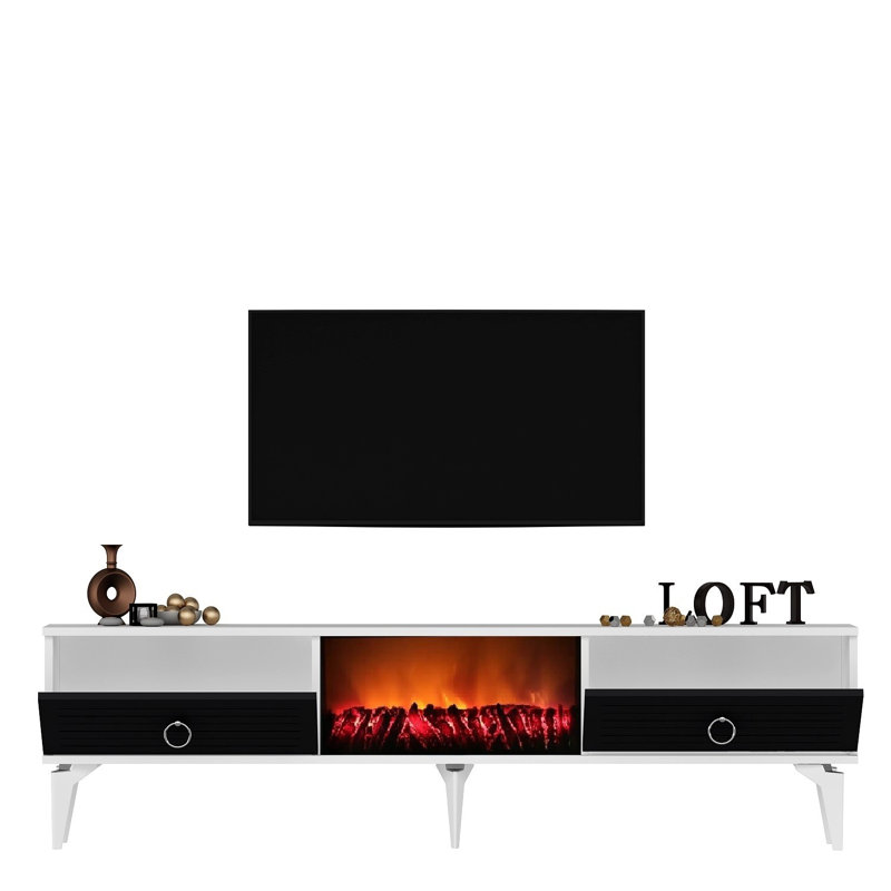 Keikei Unfinished TV Stand, Grey