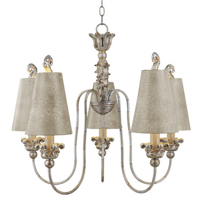 Carswell 5 - Light Shaded Chandelier