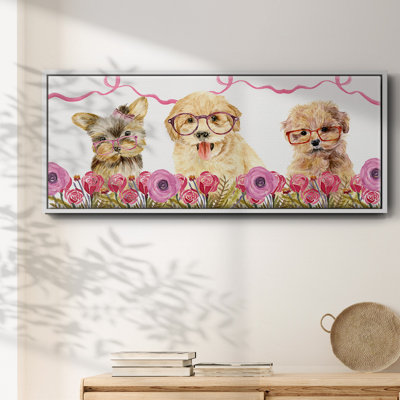 Collection Puppy Valentine, toile encadrée
