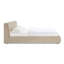Lit en velours taupe texturé-1358582610-1358582605