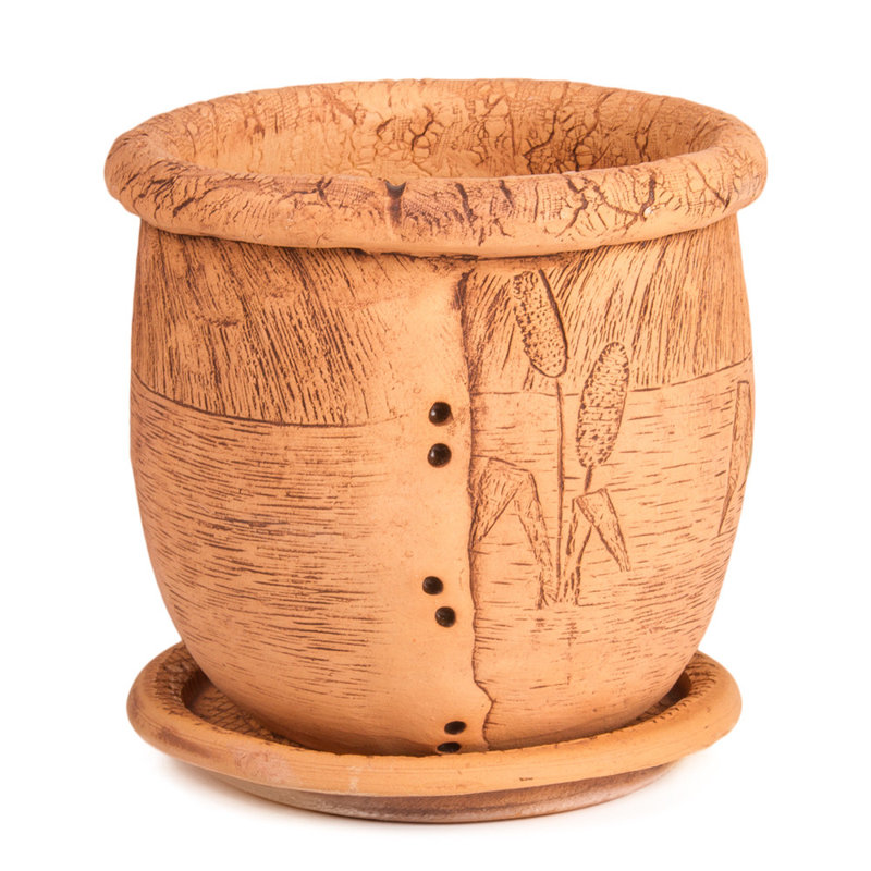 Pot de fleurs intérieur / extérieur Advita, H 6,7 po x l 7,5 po x P 7,5 po