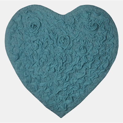 Schoenberger Heart Shape Bath Rug 25"x25"