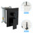Matte Black, 10 Inch Square, Ceiling Mount, Dual Shower Head System, - Scald Feature, Rainfall Spray Pattern, Handheld Head, Balanced Valve, Easy To Clean Nozzle,-127676704