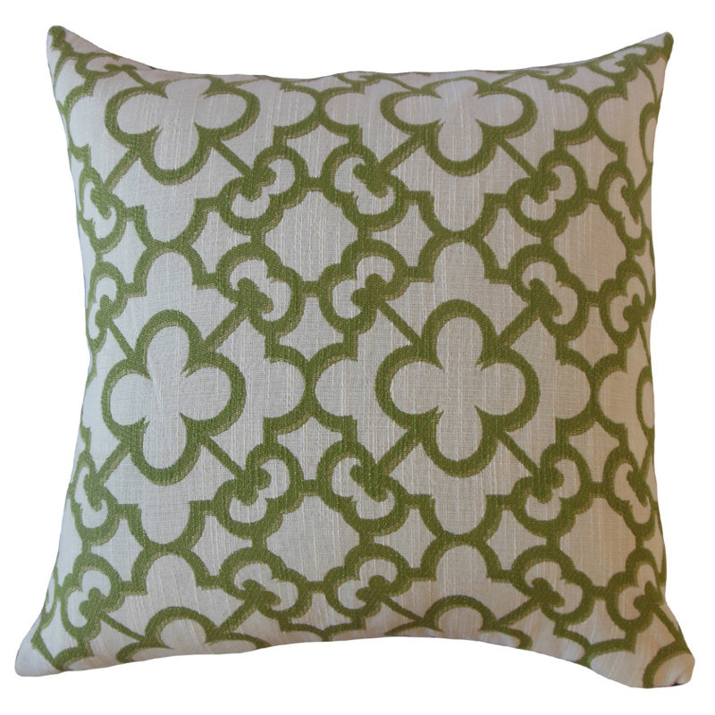 Coussin Dargiana, 18 po x 18 po, Coussin décoratif, Vert