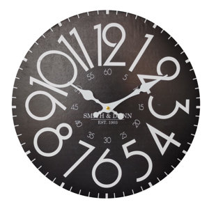 Horloge murale en bois manufacturé