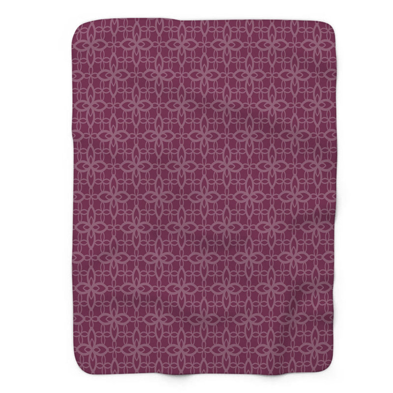 Couverture sherpa rose 1 pièce, L 60 po x L 80 po