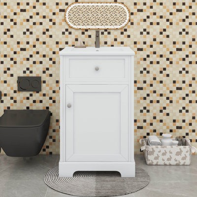 Meuble-lavabo 20 po avec lavabo 20 po