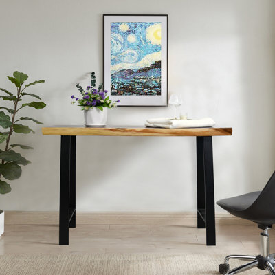 Solid Wood Top Console Table