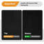 Tapis de foyer ignifuge, noir, 2 pi 4 po x 4 pi x 0,06 po