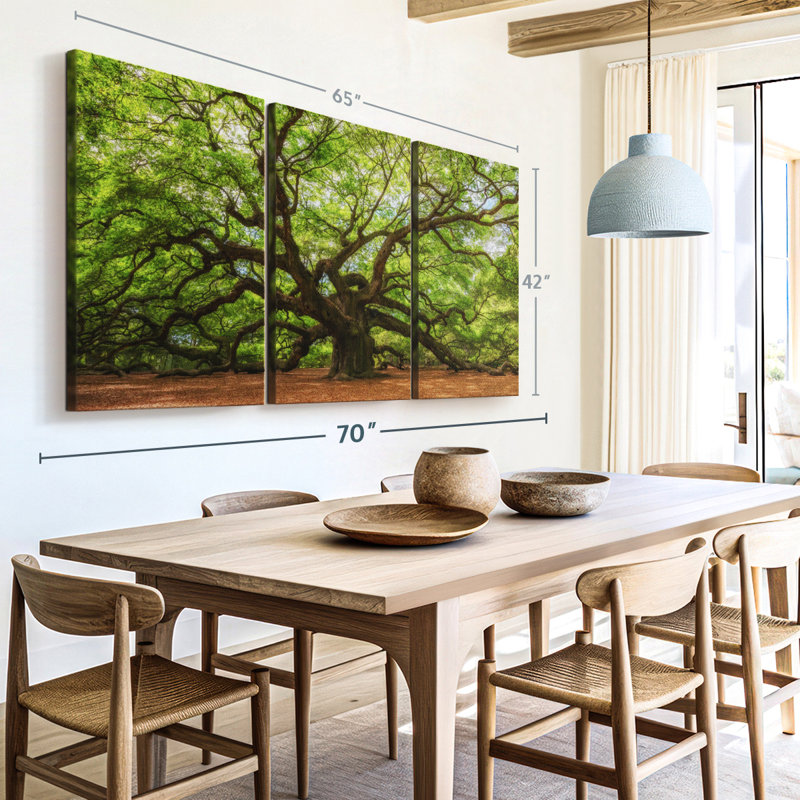 Nature 3 - Pieces, 42" H x 65" W x 1.25" D