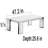 Retro Rectangular Rockboard Coffee Table