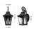 Matte Black Outdoor Wall Lantern Sconce with Clear Glass