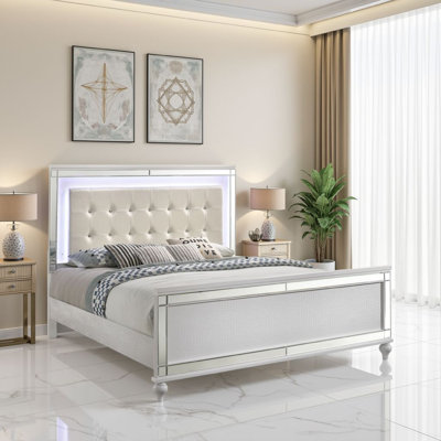 Lit plateforme tapissier Lee