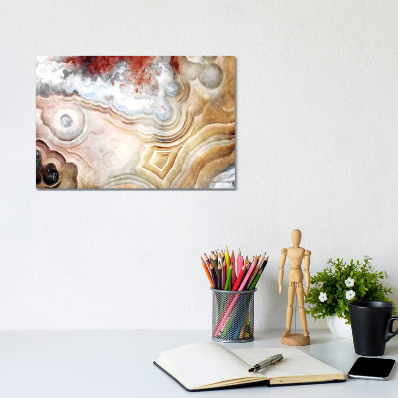 Agate Abstract by Bluebird Barn - Wrapped Canvas Painting, 20.32 cm H x 30.48 cm W