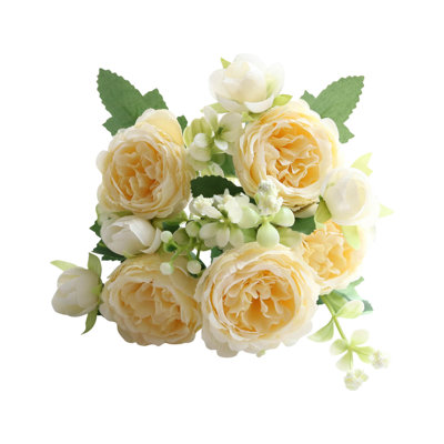 Magnifique bouquet de fleurs artificielles en soie artificielle