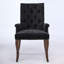 Chaise d'appoint rembourrée avec pieds courbés-343496355