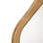 Asymmetrical Natural Pine Wood Frame Free Form Wall Mirror
