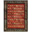 Wool And Silk Afghan One-of-a-Kind Rectangle 9'2" X 11'11" Area Rug