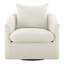 Fauteuil demi-tonneau rembourré et pivotant-110417961