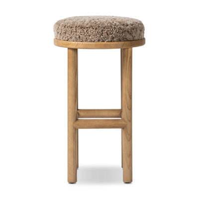 Wells Saldino Stool-Beige Shearling