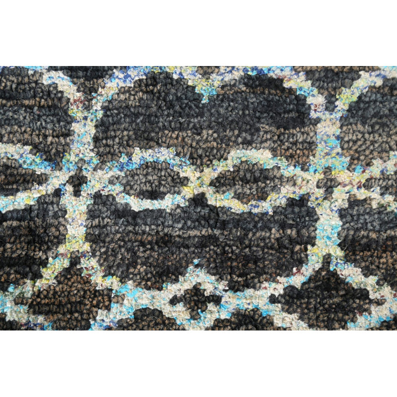 Trellis Abstract Handmade Area Rug 5x8