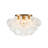 4-light Handcrafted Glass Bubble Semi-flush Mount