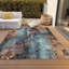 Tapis bleu intérieur / extérieur lavable à la machine-806739870