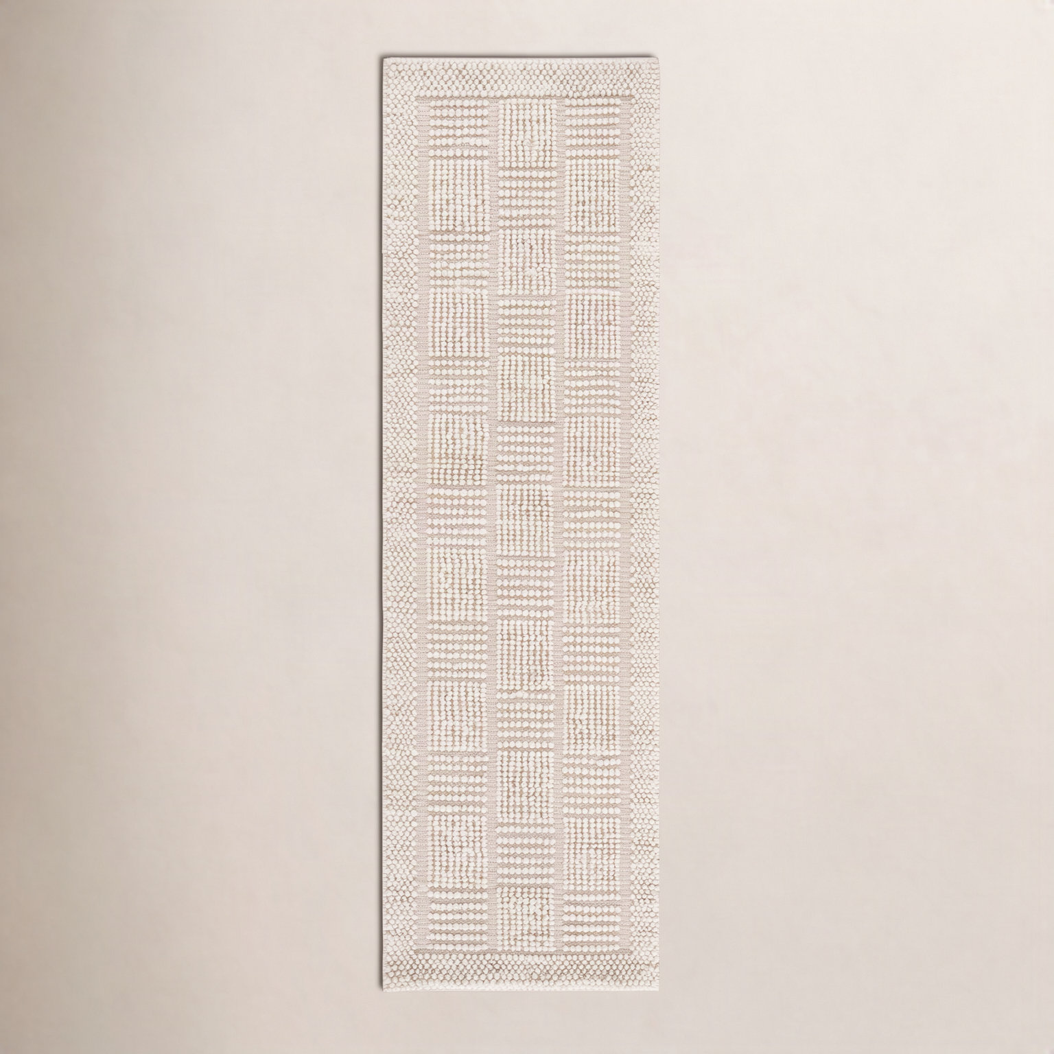 Hand-Woven Wool Rug, Runner 2'3" x 8'