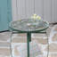 Outdoor Side Table Mosaic Patio Table Accent Tables Decorative End Tables&Plant Stand for Porch Beach Patio Garden Balcony Green-1892965711