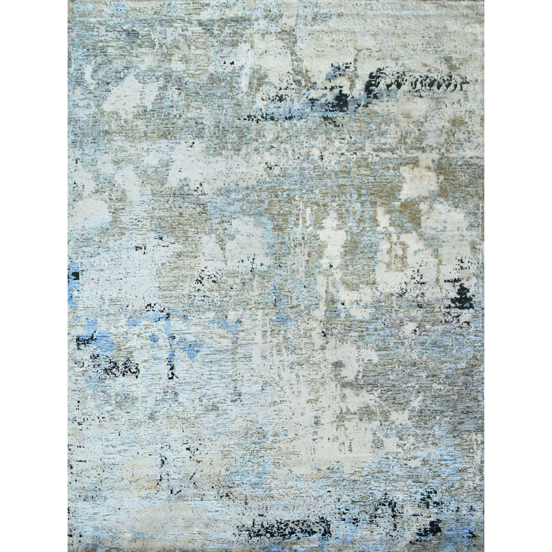 Tapis rectangulaire noué à la main, Rectangle 12 pi x 15 pi