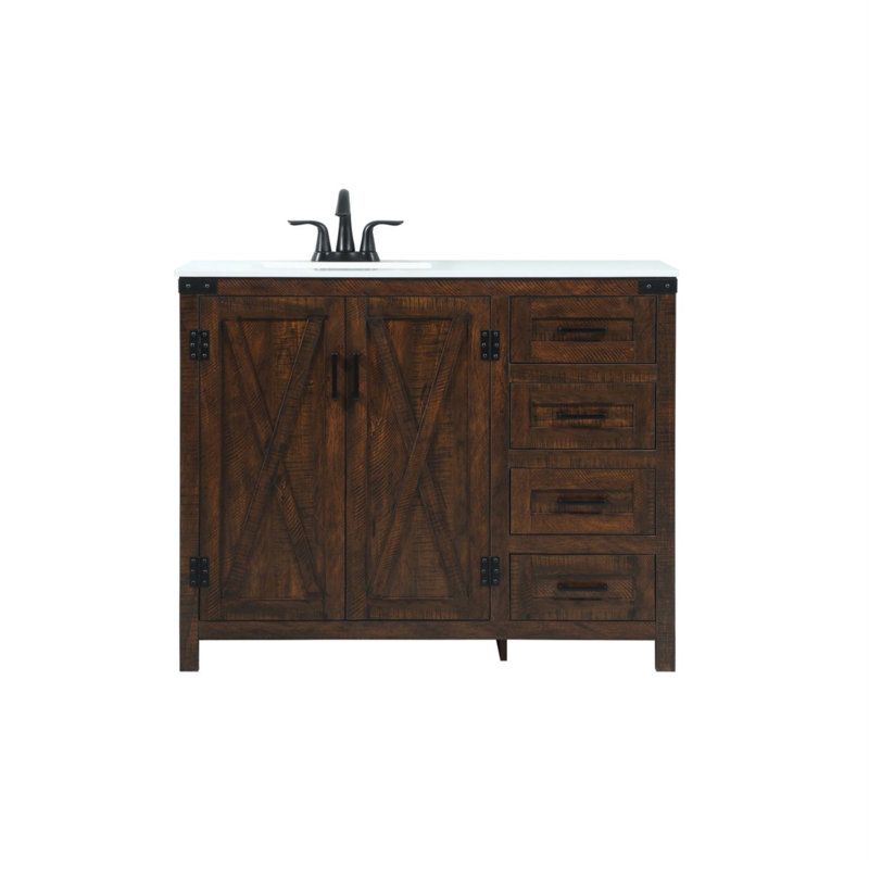 Ensemble de meuble-lavabo simple 42 po Slayton, Espresso