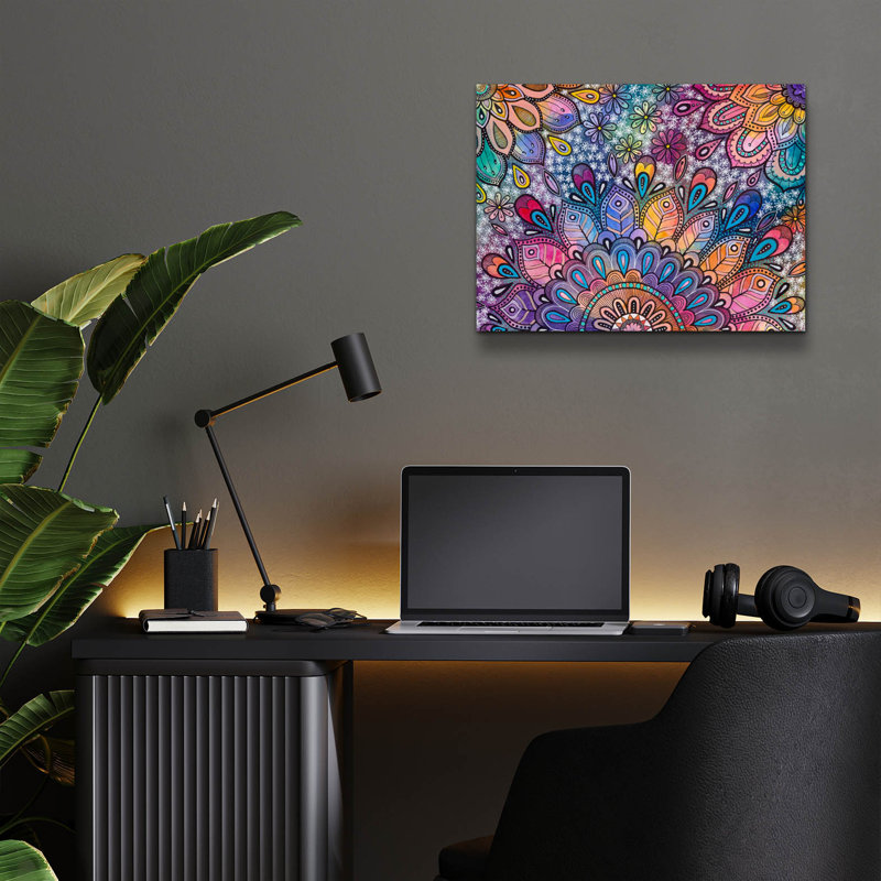 «Bohemian Blooms 3» par Hello Angel, H 12 po x l 16 po x P 0,13 po