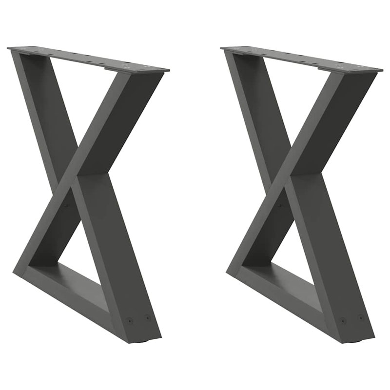 Table Leg, 43.3cm H x 60cm W, Anthracite